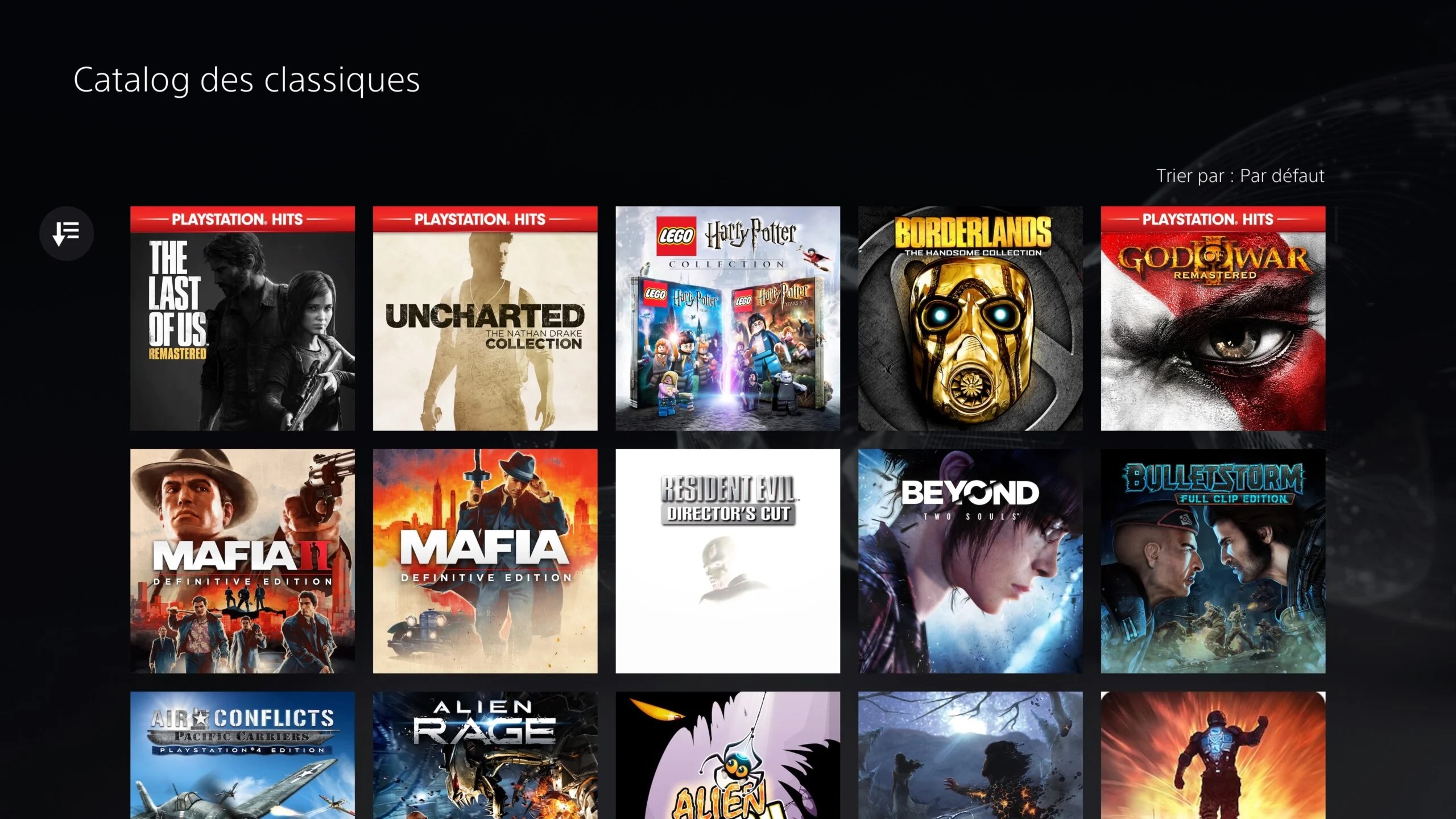Le catalogue des jeux du PlayStation Plus Extra ou Premium // Source : FRANDROID
