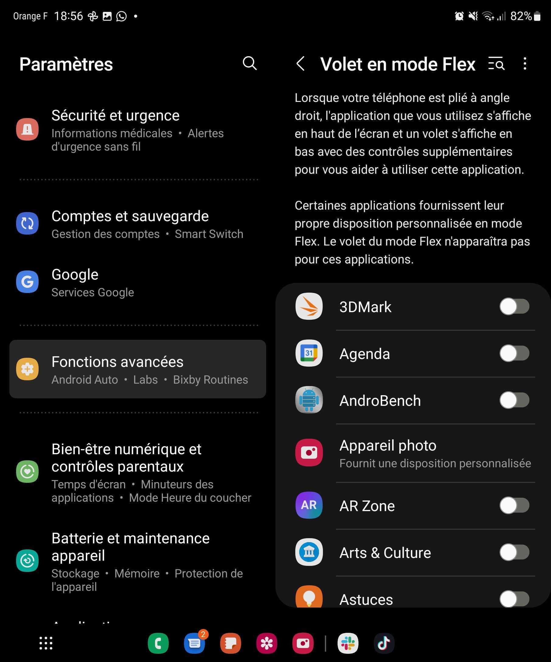 Les fonctions Labs du Samsung Galaxy Z Fold 4 b