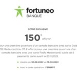 La meilleure prime de bienvenue pour une banque en ligne est chez Fortuneo