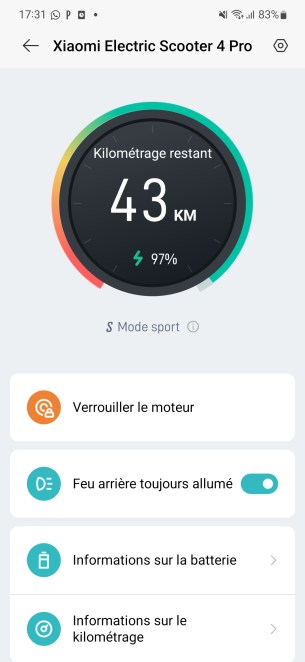 App Xiaomi trottinette électrique (1)