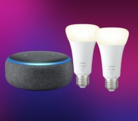 Pack Echo Dot 3 + Philips Hue E27x2 White