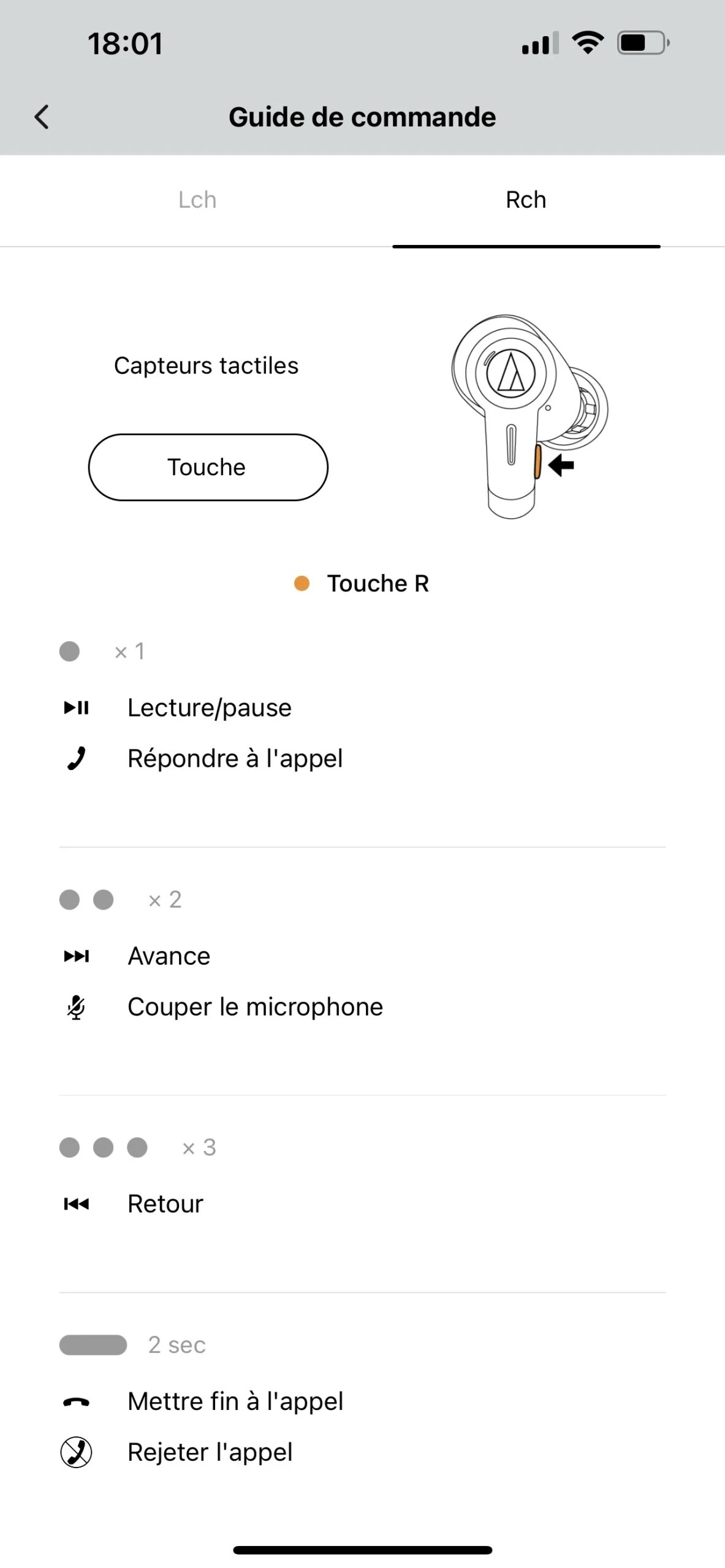 Les commandes des boutons peuvent être modifiées.