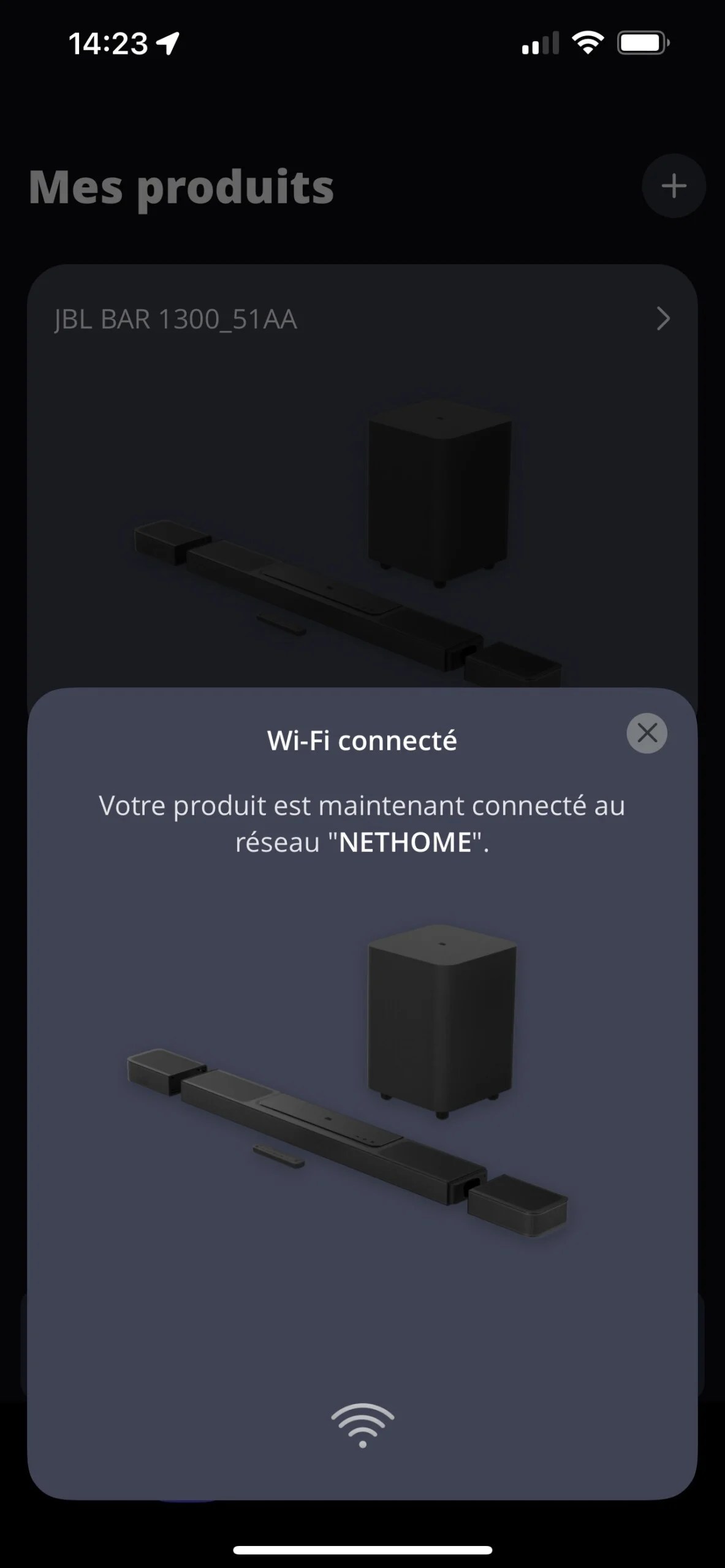 La connexion au réseau WiFi est rapide.