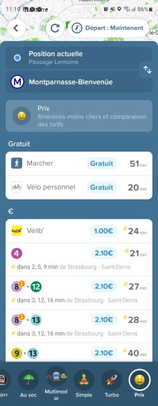 CityMapper app