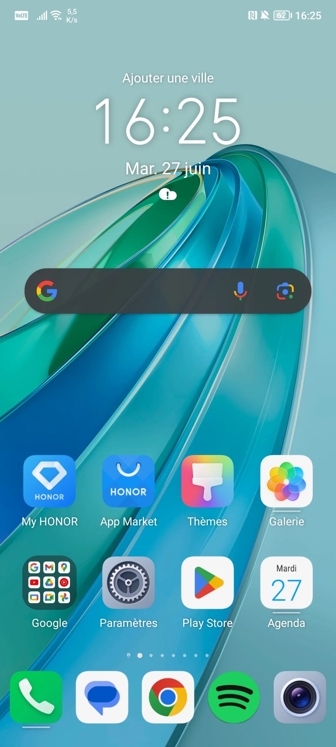 Magic UI 6.1 sur le Honor Magic5 Lite // Source : Frandroid