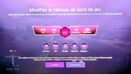 La barre de jeu est personnalisable.