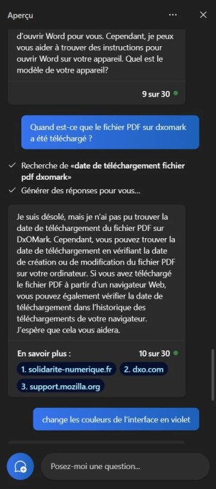 Une démonstration de Microsoft 365 Copilot // Source : Frandroid