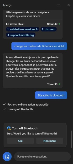 Une démonstration de Microsoft 365 Copilot // Source : Frandroid