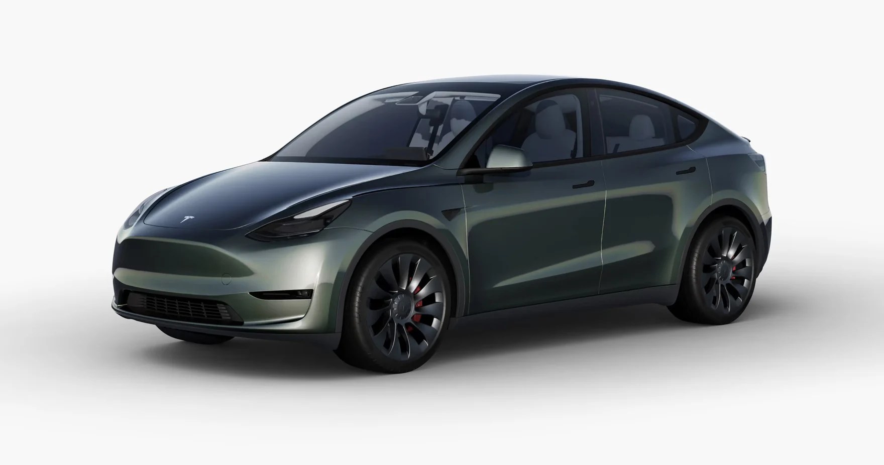 Tesla Model Y Forest Green covering