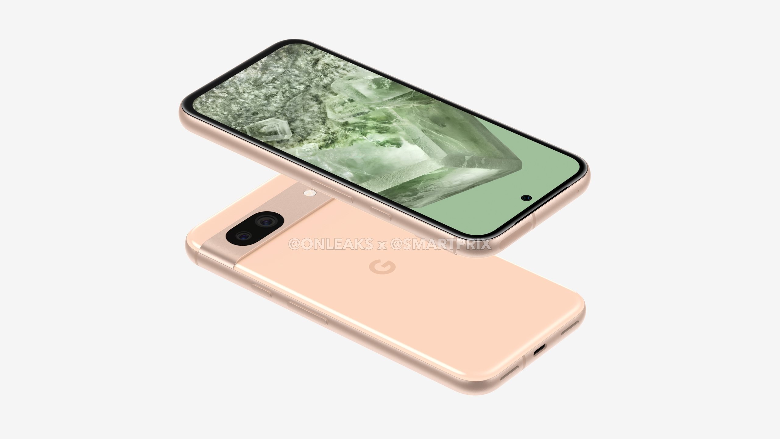 Rendu non officiel du Pixel 8a // Source : Onleaks / Smarprix