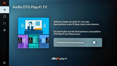 La fonction DTS Play-Fi est disponible.