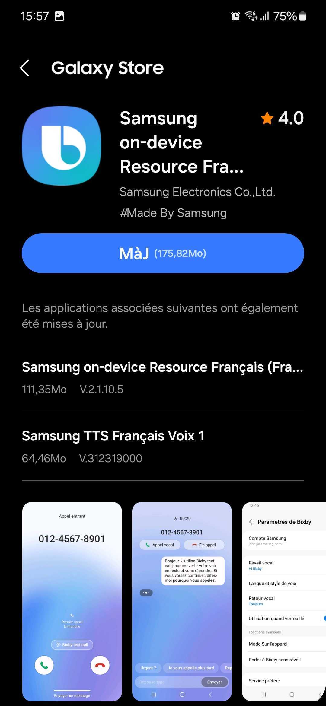 Samsung on-device Resource Français (France)