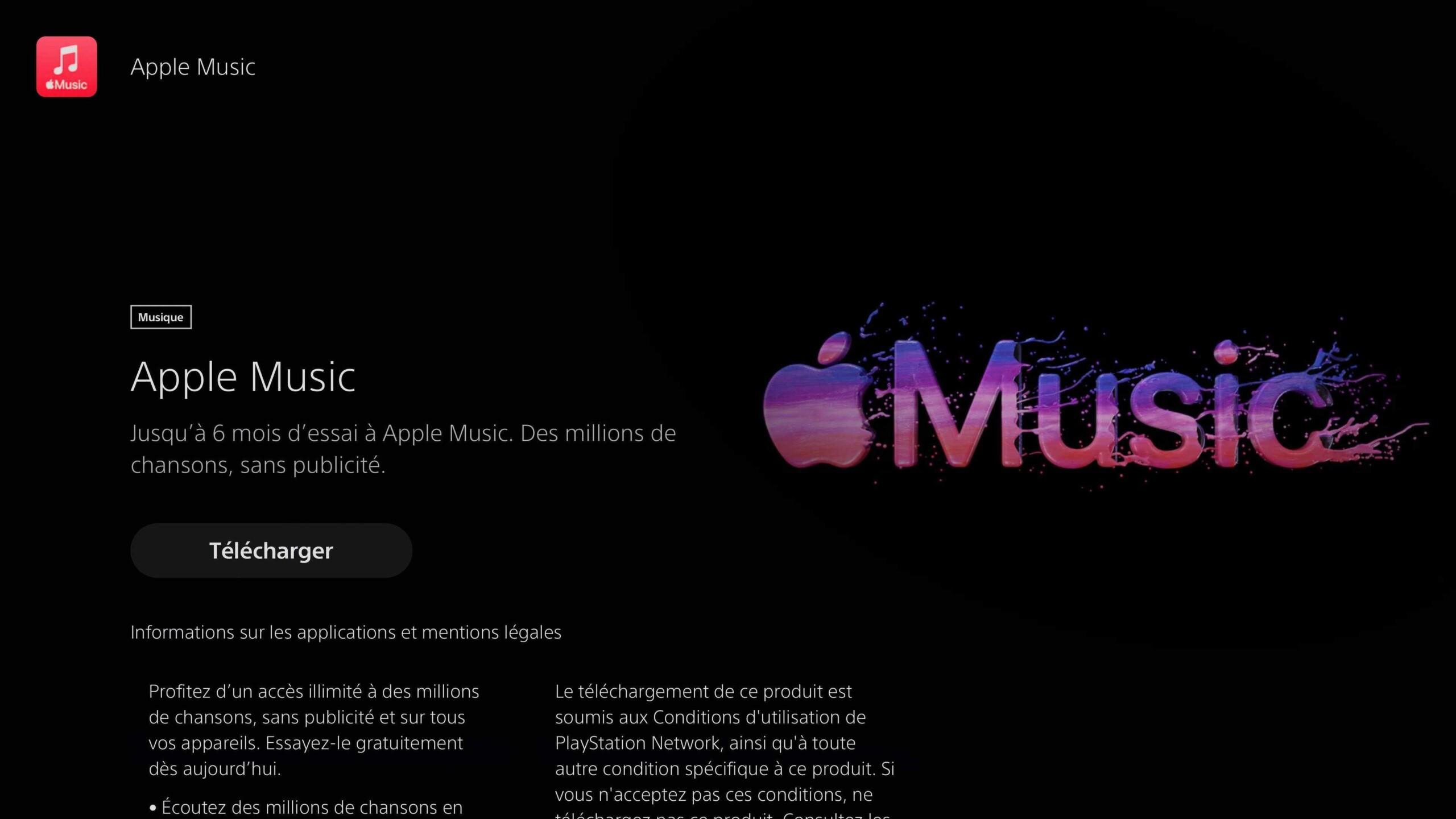Screenshot PS5 apple music 1