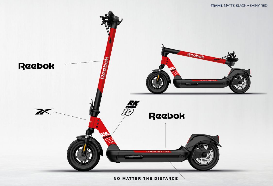 Reebok trottinette électrique suspendue