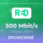 Mois gratuit et option offerte : découvrez la très belle offre fibre de RED pour la fin d’année