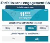 B&You forfait 5g 100 Go