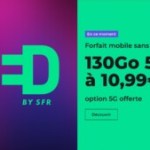 RED fait mieux que B&You avec son forfait 5G de 130 Go : 10,99 €/mois seulement