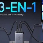 Prix en baisse sur Amazon pour ce chargeur compact 65 W doté de 3 ports (2 USB-C, 1 USB-A)