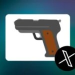 L'emoji pistolet sur X // Source : Montage Frandroid