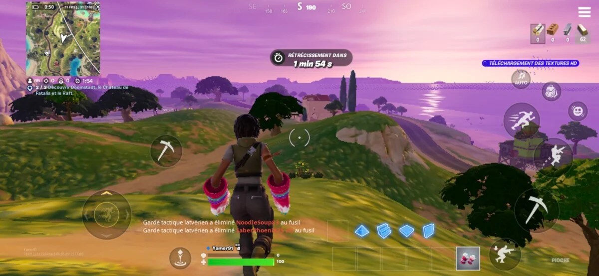 Fortnite 90 fps mode graphique faible