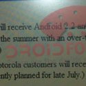 Motorola Droid et Droid X : Mise à jour en 2.2 confirmée