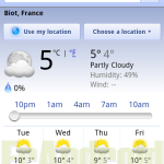 La météo s’affiche dans les recherches Google, version mobile