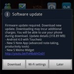 Samsung Galaxy Note : ICS en cours de déploiement ?