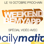 Ce Weekend, venez participer au BeMyApp spécial Dailymotion