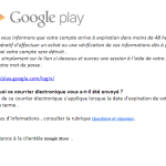 Faites attention au phishing sur Google Play !