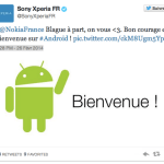 Nokia et Sony s’affrontent sur Twitter