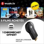 Offrez-vous un Chromecast avec 5 films pour 24,99 euros !