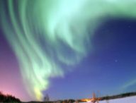 Une aurore boréale en Alaska. // Source : Flickr/CC/Nasa/Joshua Strang/USAF (photo recadrée)