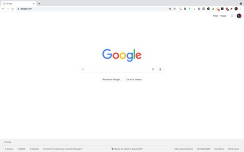 La une de Google // Source : Capture d'écran Numerama