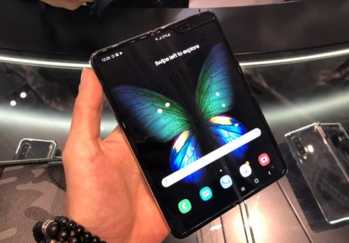 Le Samsung Galaxy Fold déplié // Source : Numerama