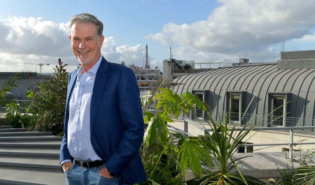 Reed Hastings à Paris dans les locaux de Netflix France // Source : (Photo par Dominique Charriau/Netflix)