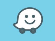 Le logo de l'application Waze. // Source : Facebook Waze (photo recardée et modifiée)