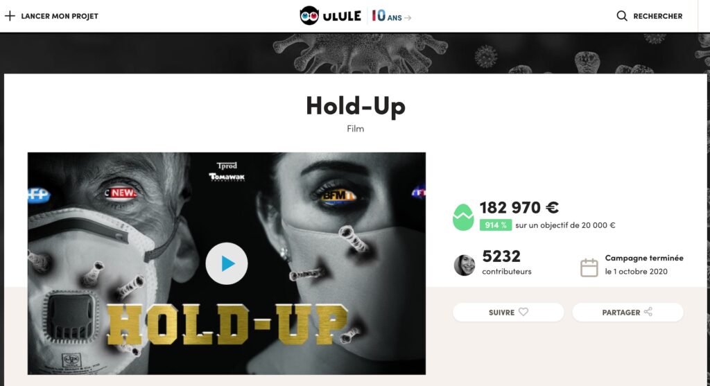 La campagne de financement de Hold Up sur Ulule