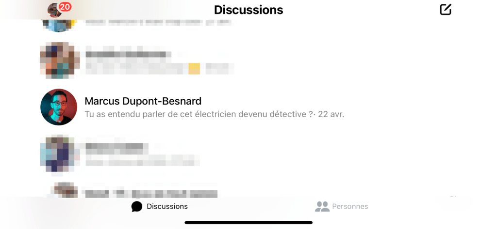 Basculez votre smartphone à l'horizontale pour voir un peu plus de mots du message sans avoir à l'ouvrir