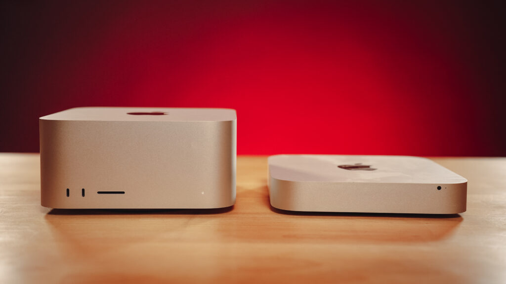 Le Mac Studio est un grand Mac mini. // Source : Louise Audry pour Numerama