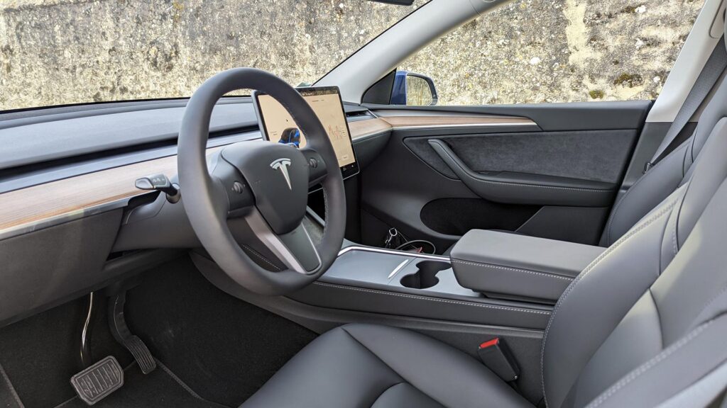 Intérieur Model Y de Tesla // Source : Raphaelle Baut pour Numerama