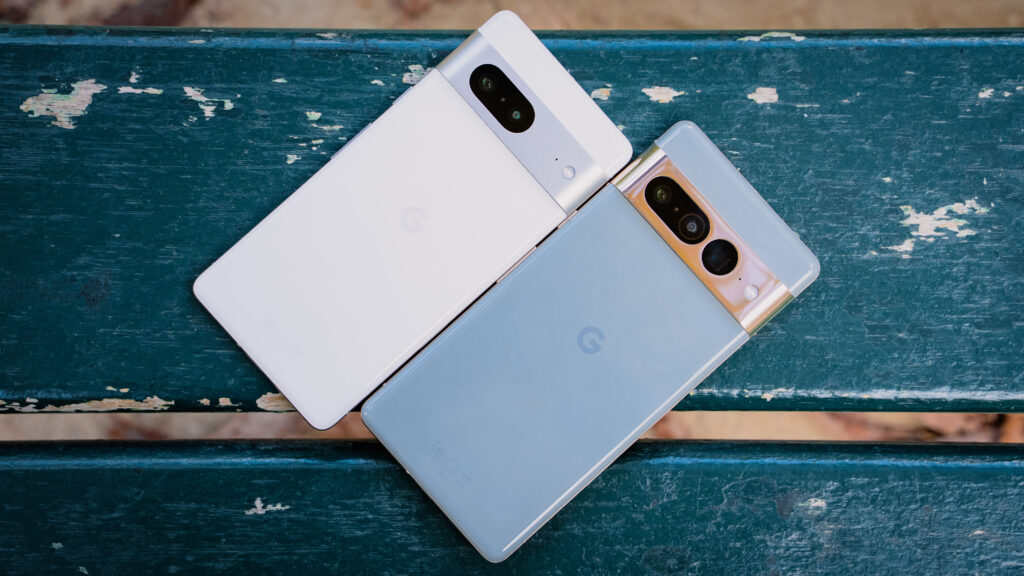 Pixel 7 Pro et Pixel 7 // Source : Louise Audry pour Numerama