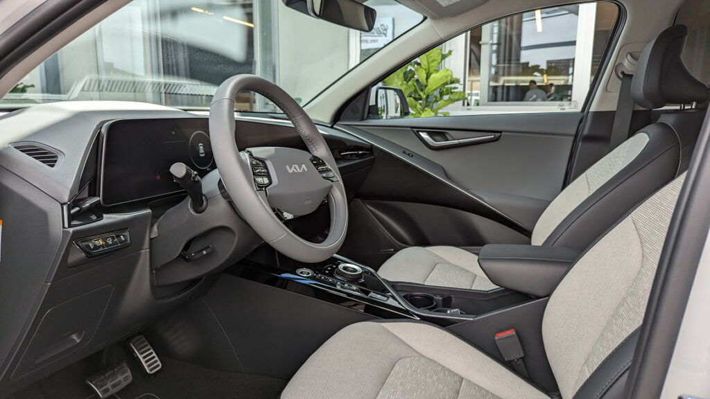 Intérieur du Kia Niro EV 2022 // Source : Raphaelle Baut