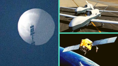 Le ballon présente d'autres avantages aux drones et aux satelllites. // Source : Chase Boak / US Navy / Nasa