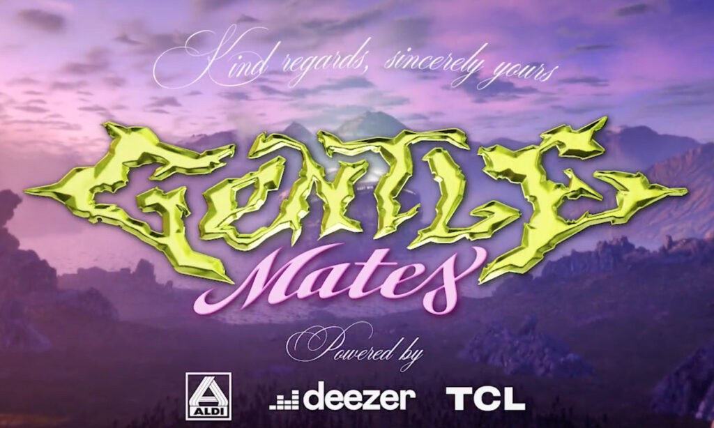 Le logo de Gentle Mates avec ses premiers sponsors. // Source : Twitter