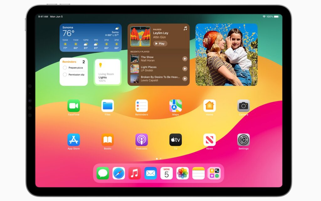 iPadOS 17 // Source : Apple