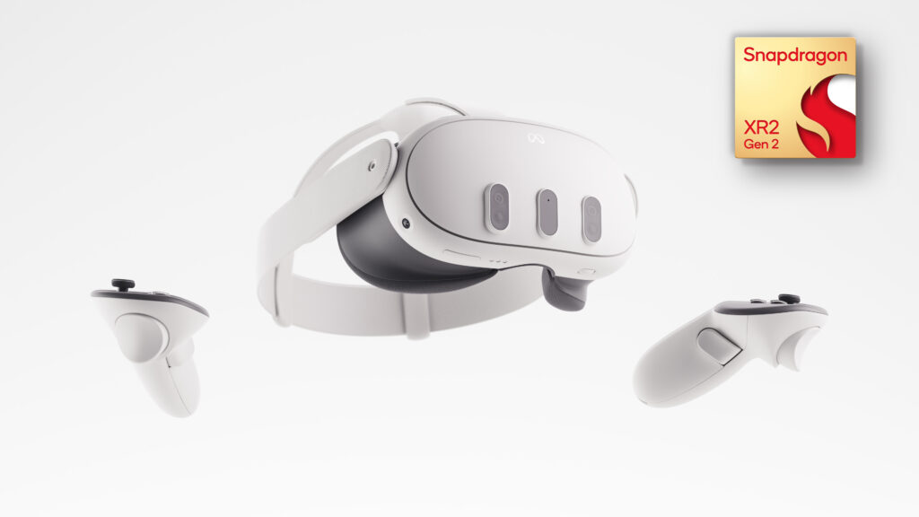 Le Meta Quest 3, premier casque avec la puce de Qualcomm. // Source : Qualcomm