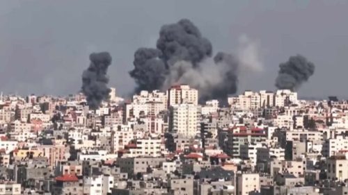 Des images du conflit entre Israel et le Hamas // Source : Le Monde / YouTube