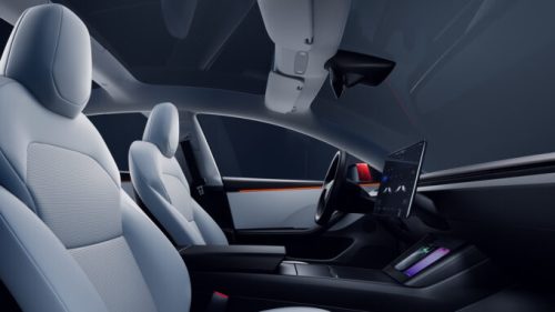 Intérieur de la nouvelle Tesla Model 3  // Source : Tesla