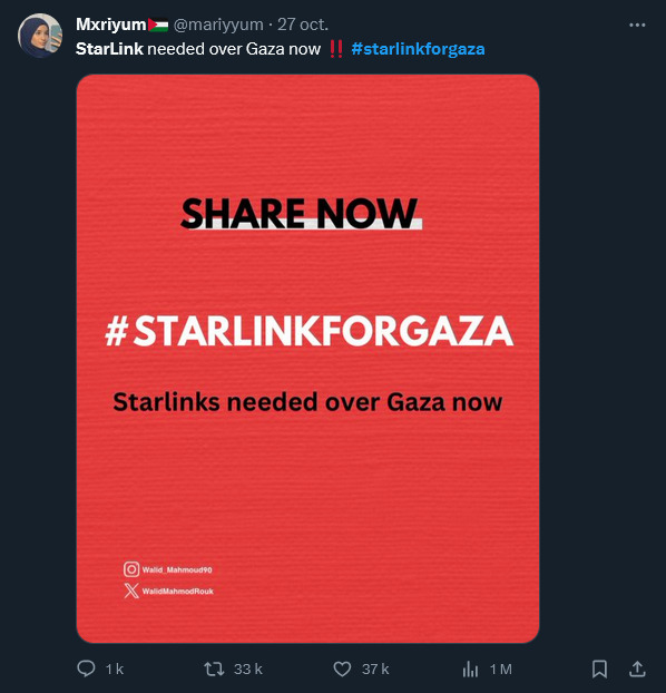 starlinkforgaza starlink