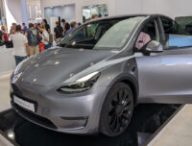 Tesla Model Y au salon IAA 2023 // Source : Raphaelle Baut